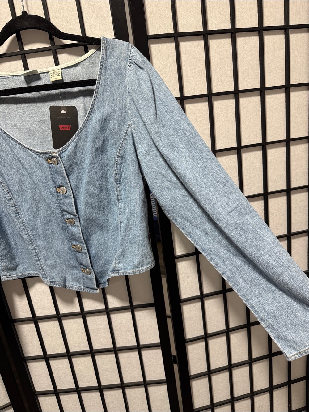 Levi’s Corset Daryn Denim Top Size XL NWT - Picture 9 of 14